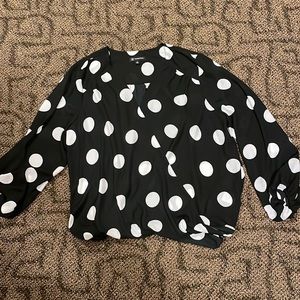 Polka dot blouse